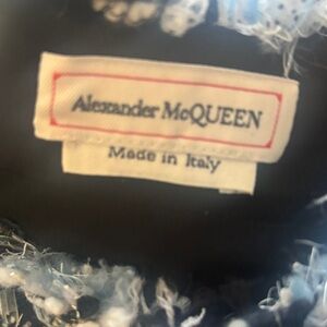 Alexander McQueen Black and White Checkered Mini Dress